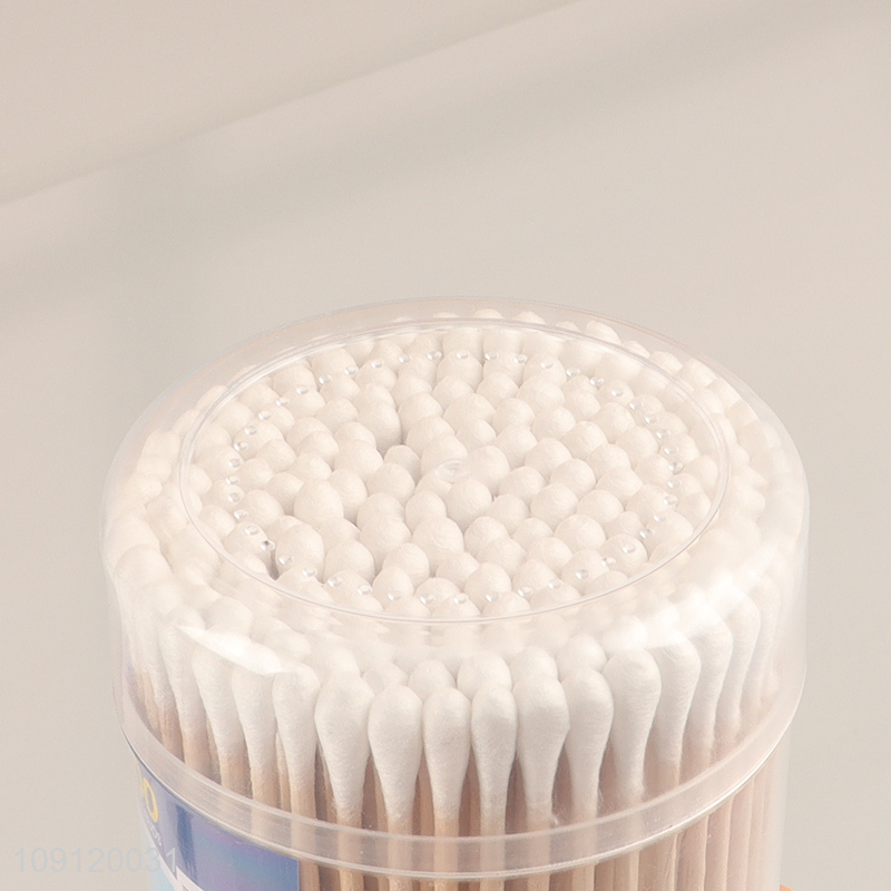 Online Wholesale 200 Pieces Cotton Buds Disposable Natural Cotton Swabs