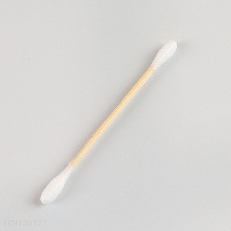 China Wholesale Cotton Buds 200 Pieces Bamboo Stick Cotton Swabs for Ears