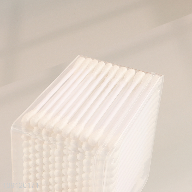 China Imports 200 Pieces Double-Ended Cotton Swabs with Plastic Sticks