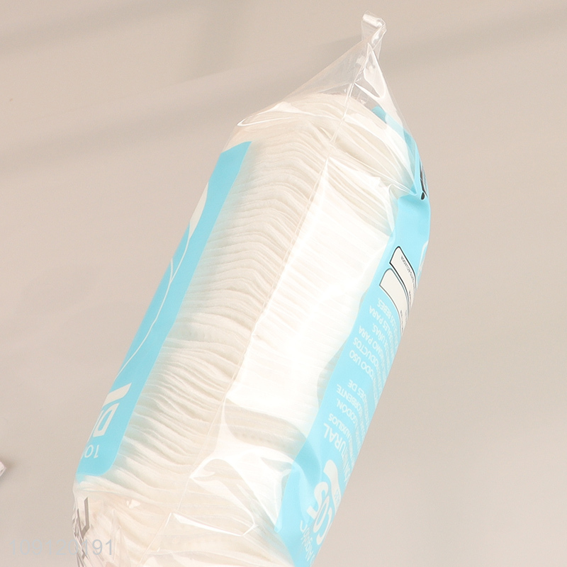 Wholesale 100% Pure Cotton Makeup Remover Pads Cotton Rounds for Face