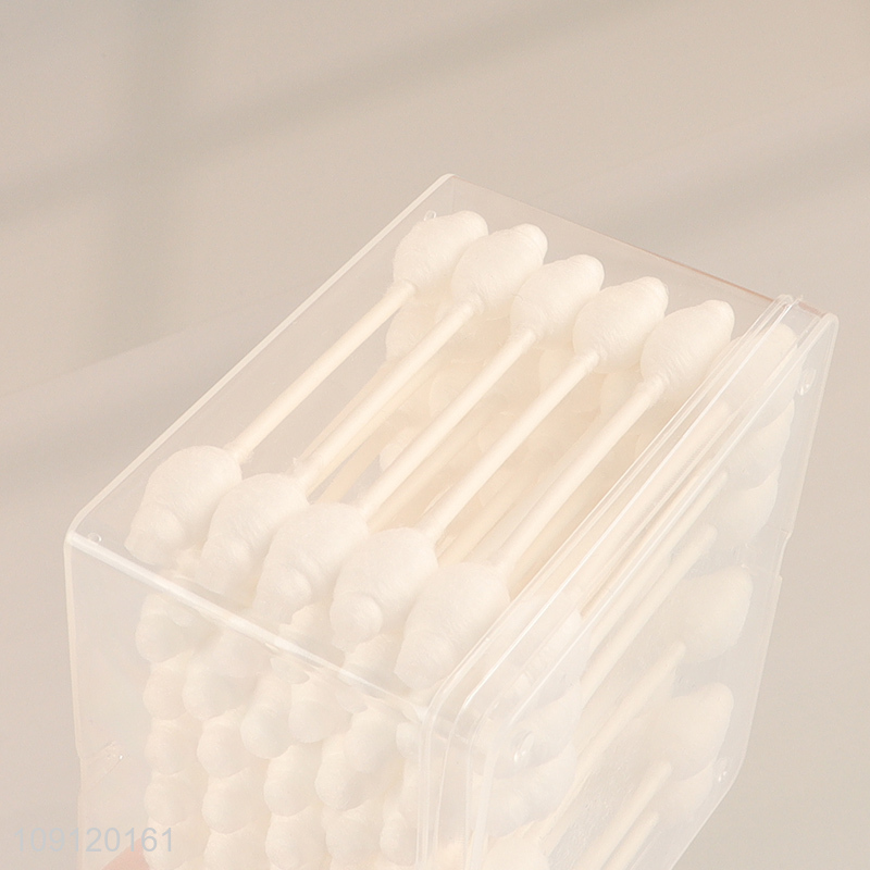 New Arrival 55 Pieces Paper Stick Cotton Buds with Large Tips for Babies