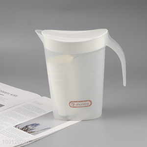 Hot Selling 2000ML BPA Free Plastic Water Jug Set with Lid & 4 Cups