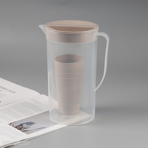 Online Wholesale 2000ML Food Grade Plastic Water Pitcher Set with 4 Cups