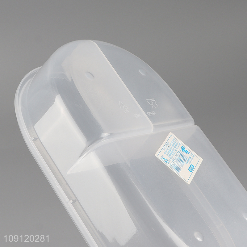 Good Quality 3-Compartment Plastic Lunch Box Meal Pre Container with Spoon & Fork