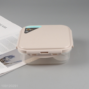 New Arrival 3-Compartment Leak Proof Plastic Bento Lunch Box with Spoon & Fork