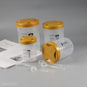 Online Wholesale 4PCS Plastic Food Storage Containers with Measuring Spoons