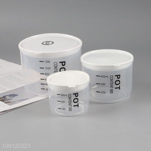 New Product 3PCS Plastic Food Storage Containers Food Canisters with Lids