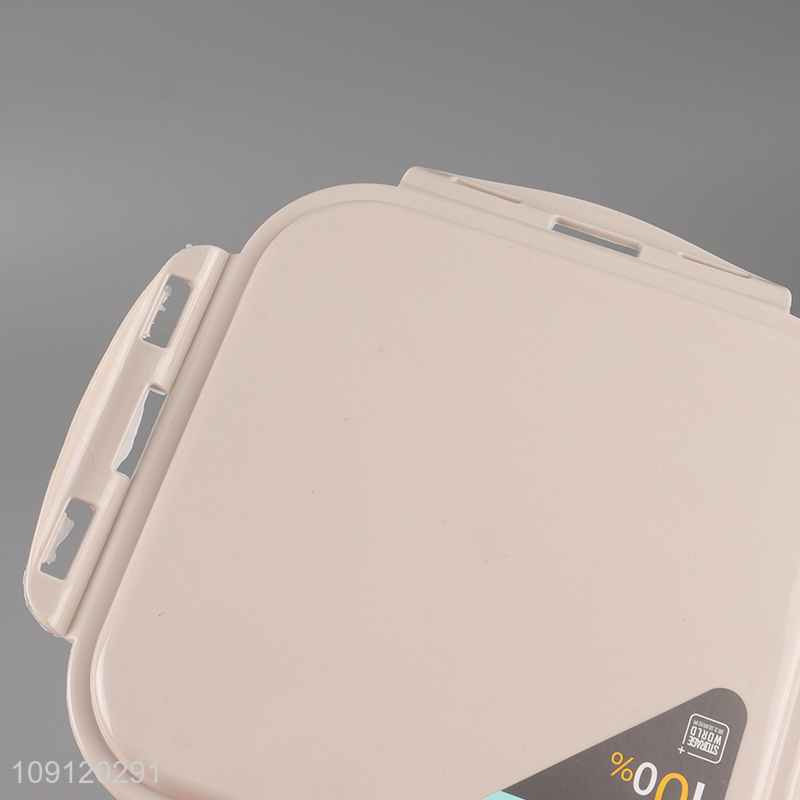 New Arrival 3-Compartment Leak Proof Plastic Bento Lunch Box with Spoon & Fork