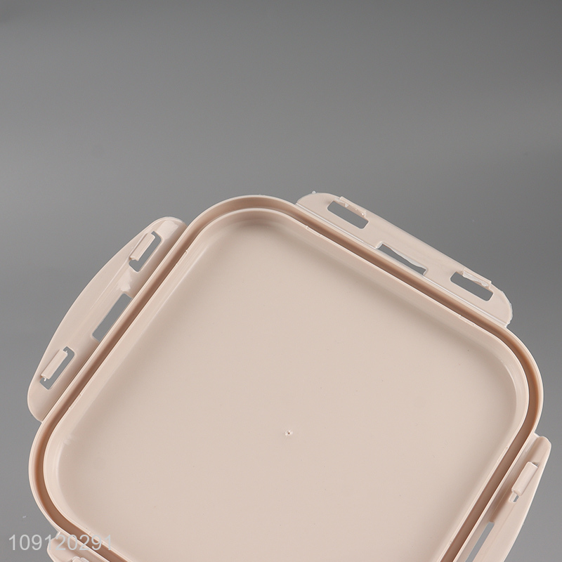 New Arrival 3-Compartment Leak Proof Plastic Bento Lunch Box with Spoon & Fork