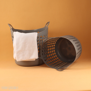 New Product Small Hollowed Out Plastic Laundry Hamper Plastic Laundry Basket