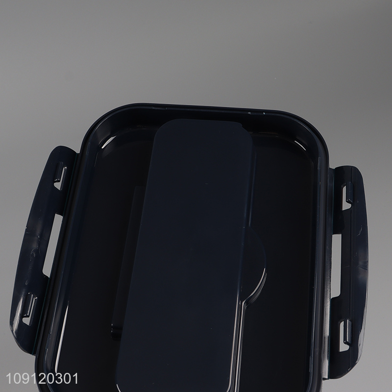 Factory Price 2-Compartment Plastic Lunch Box Meal Pre Container for Kids Adults