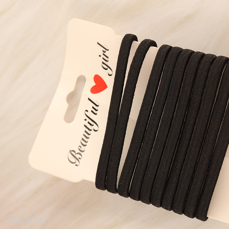 Hot selling black elastic girls hair accessories hair band hair rope wholesale