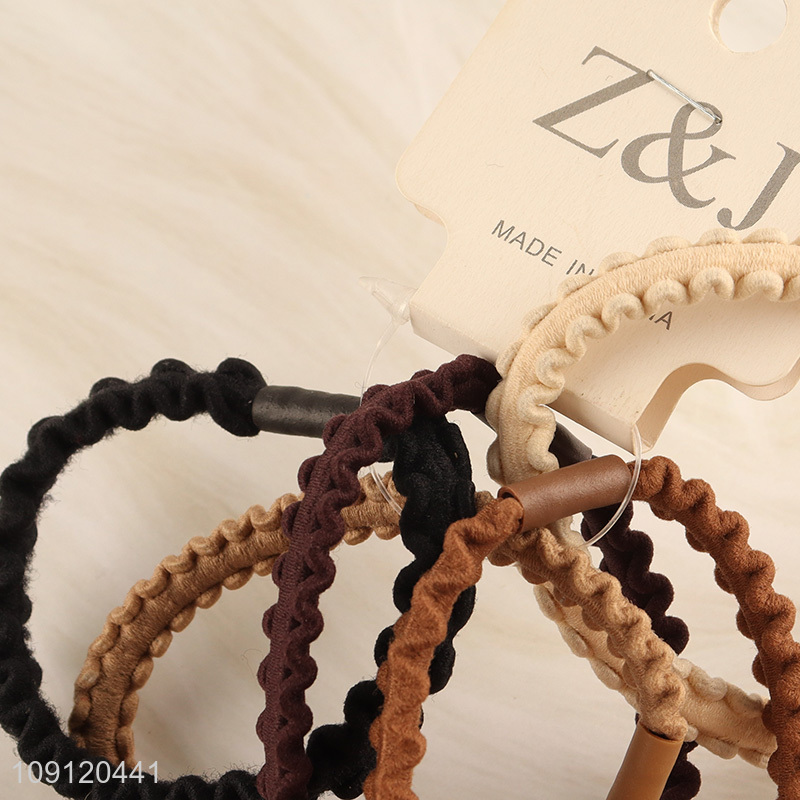 China products multicolor 5pcs hair band hair rope girls hair decoration