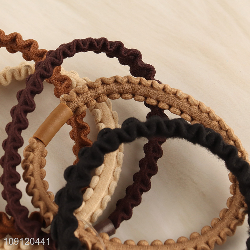 China products multicolor 5pcs hair band hair rope girls hair decoration