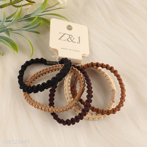 China products multicolor 5pcs hair band hair rope girls hair decoration
