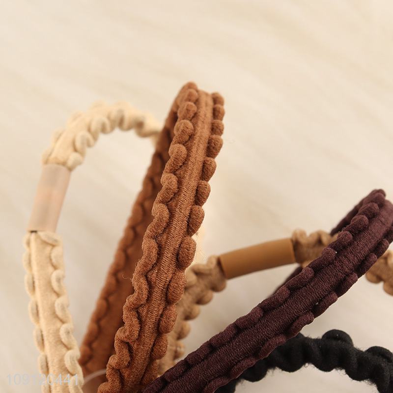 China products multicolor 5pcs hair band hair rope girls hair decoration
