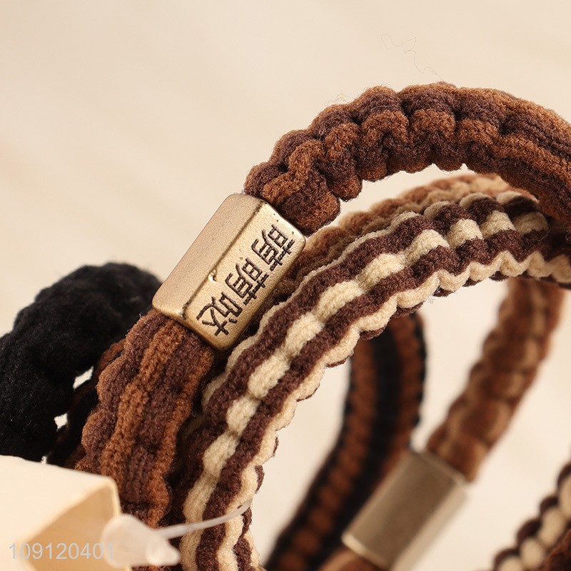 Popular products 5pcs elastic women hair band hair rope for hair decoration