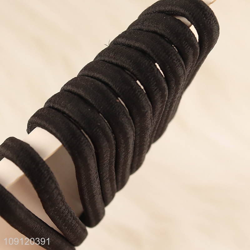 Hot selling black elastic girls hair accessories hair band hair rope wholesale