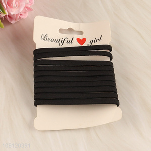 Hot selling black elastic girls hair accessories hair band hair rope wholesale