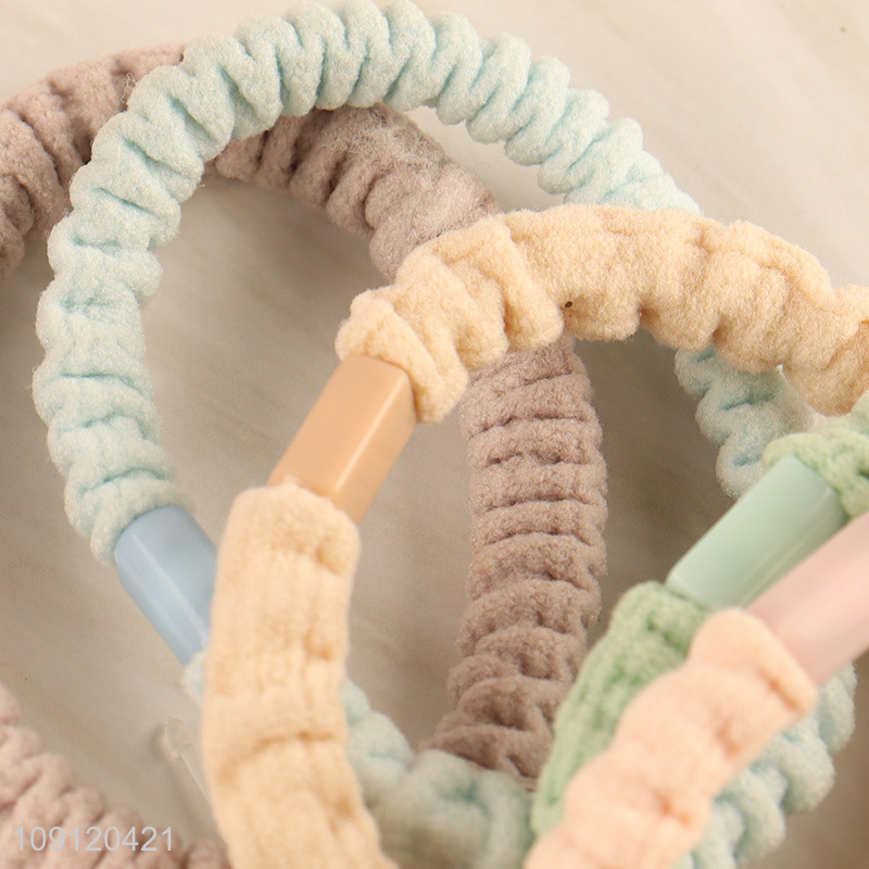 Yiwu market 5pcs elastic hair band hair rope hair ring hair accessories for girls