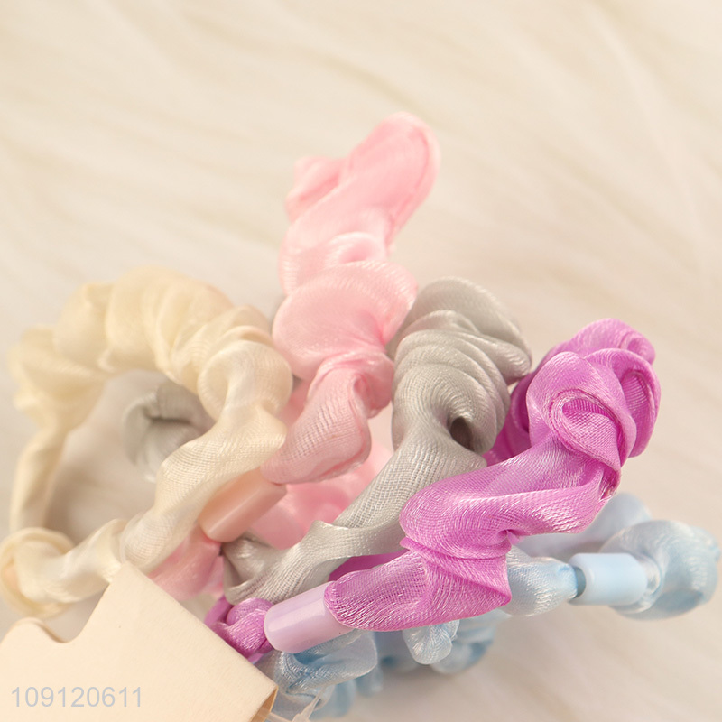 Low price 5pcs multicolor elastic girls hair band hair rope for sale