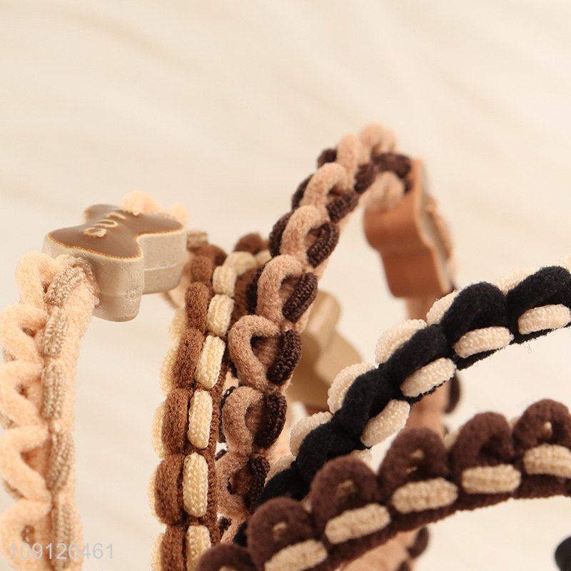 Good selling 5pcs elastic hair band hair rope fashion hair decoration for girls