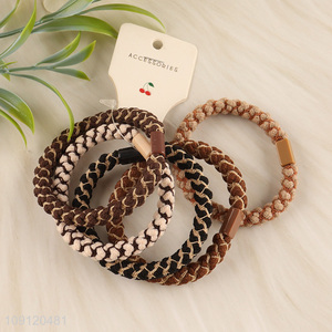 Latest products 5pcs girls hair band hair rope elastic hair ring