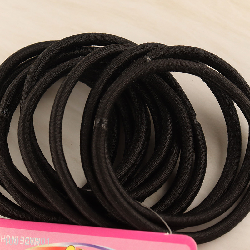 Low price black girls high elastic hair band hair rope