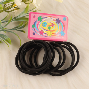 Low price black girls high elastic hair band hair rope