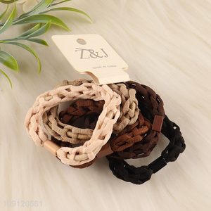Top quality 5pcs elastic girls hair accessories hair band hair rope