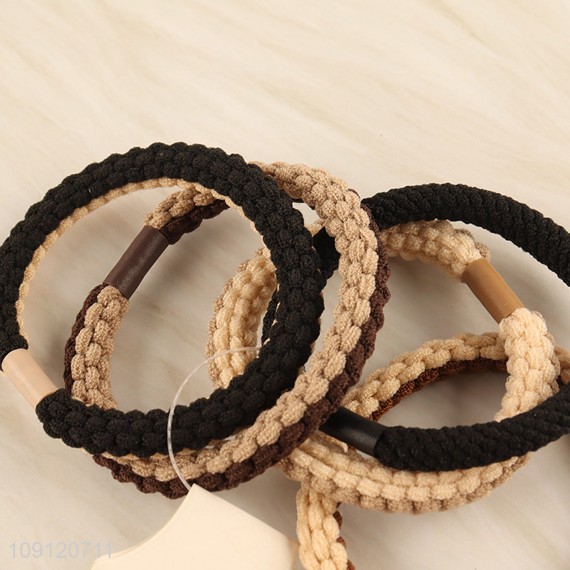 Latest design 5pcs elastic girls hair band hair rope hair accessories
