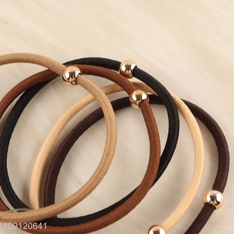 Popular products multicolor 5pcs elastic hair band hair rope for girls