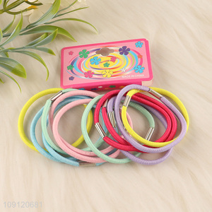 Low price colorful high elastic fashion girls hair band hair rope