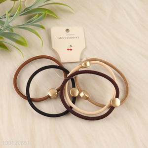 Most popular multicolor 5pcs girls hair decoration hair band hair rope