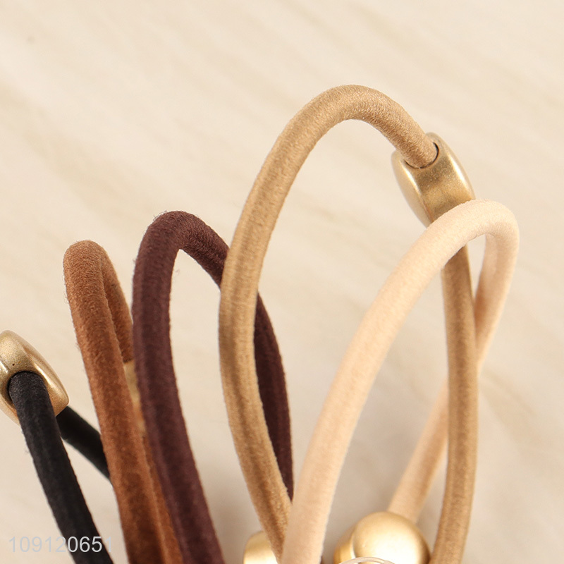 Most popular multicolor 5pcs girls hair decoration hair band hair rope