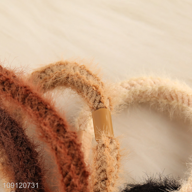 Yiwu market 5pcs girls fashion elastic hair band hair rope set