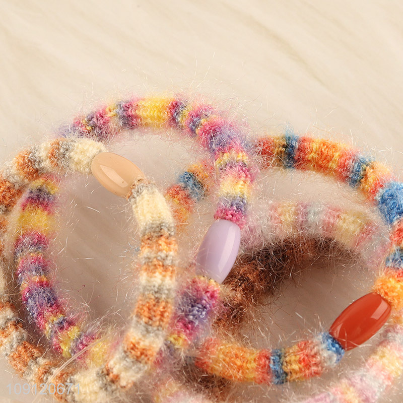 Best price 5pcs elastic girls hair decoration hair band hair rope for sale