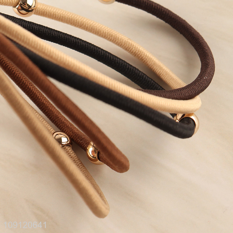 Popular products multicolor 5pcs elastic hair band hair rope for girls