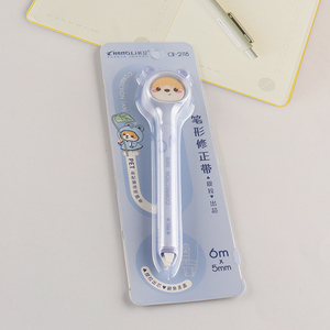 New arrival cartoon pen shaped 6m*5mm correction tape for students kids