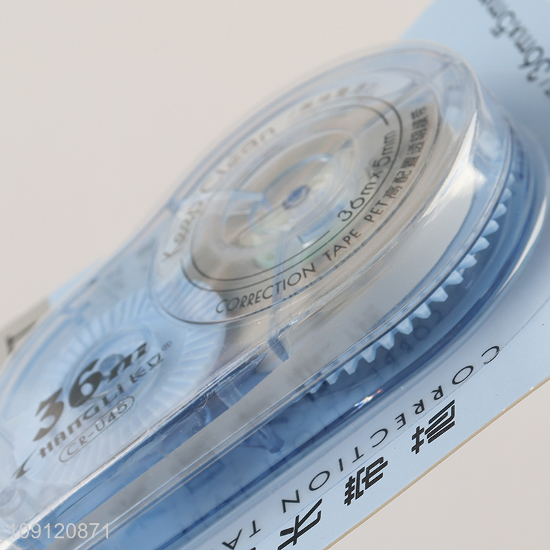 Hot sale school students 36m*5mm PET correction tape wholesale