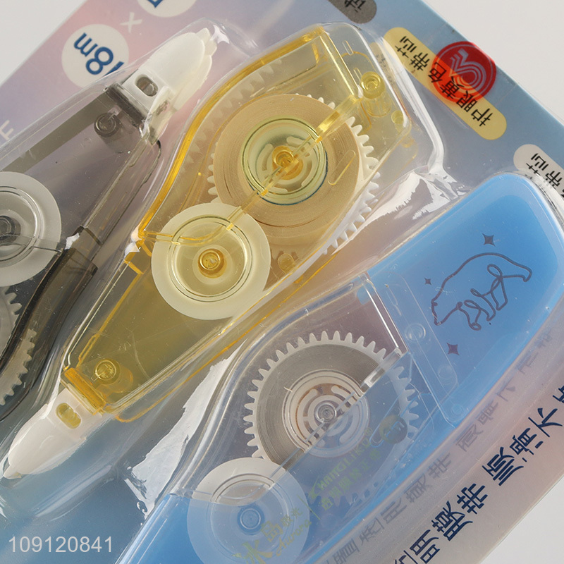 Hot items 3pcs non-toxic correction tape school students stationery