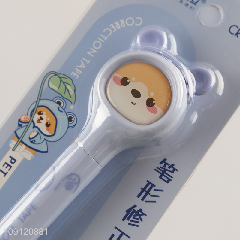 New arrival cartoon pen shaped 6m*5mm correction tape for students kids