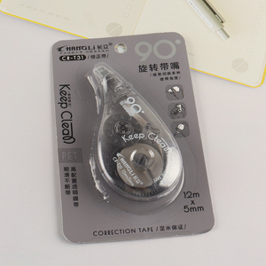 Factory price rotating head 12m*5mm correction tape for students