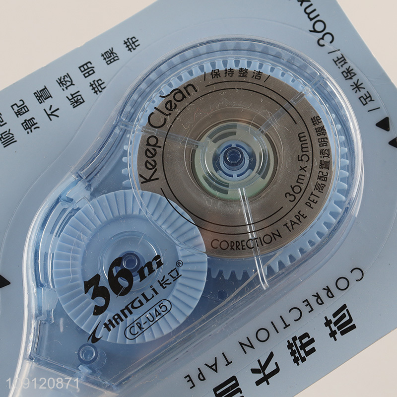 Hot sale school students 36m*5mm PET correction tape wholesale