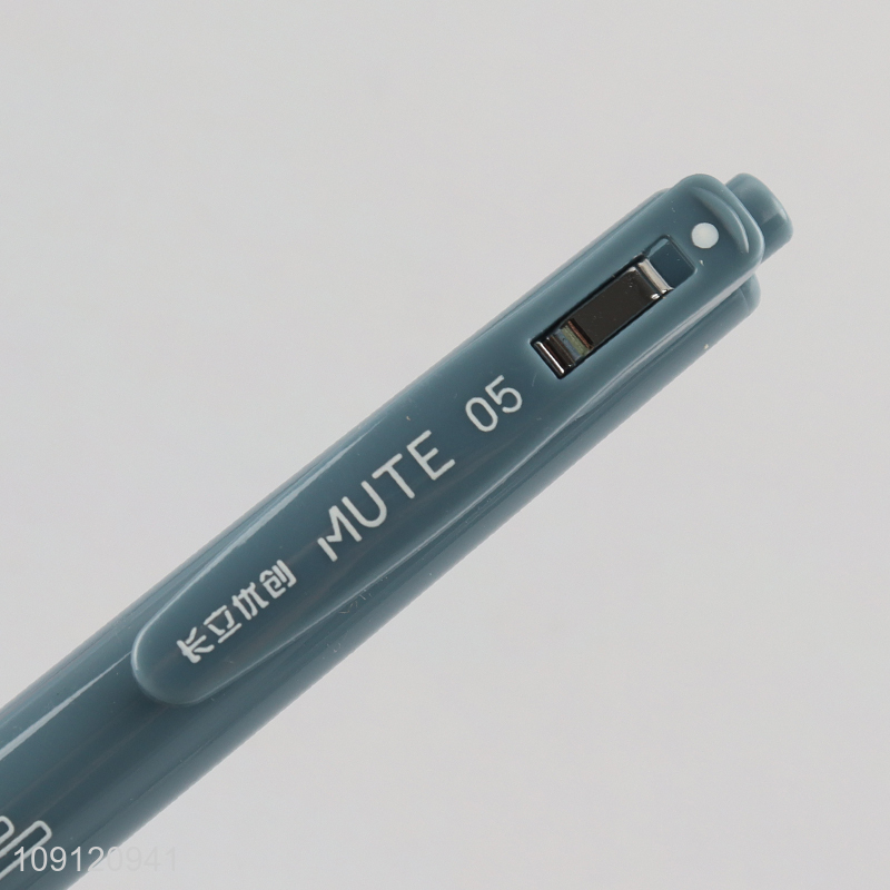 China wholesale 12pcs black 0.5mm school office writing pen ballpoint pen