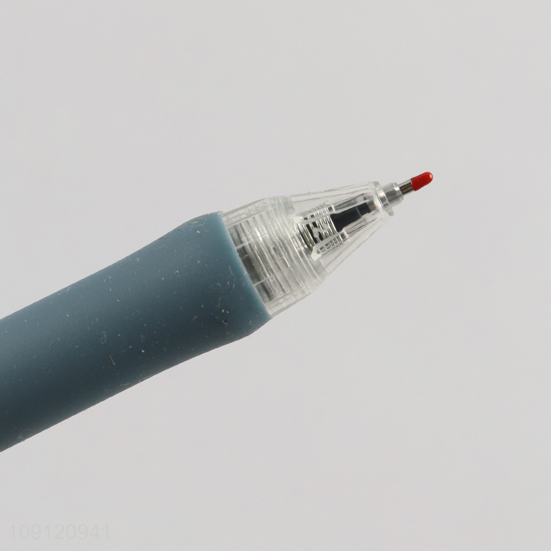 China wholesale 12pcs black 0.5mm school office writing pen ballpoint pen