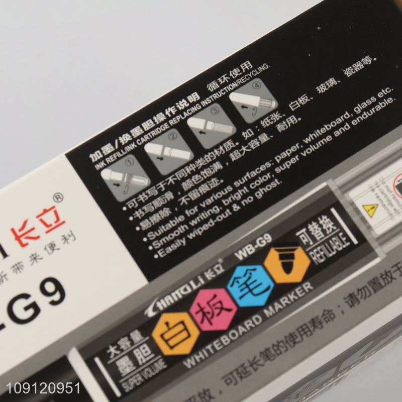 Best selling 12pcs non-toxic black whiteboard marker set wholesale