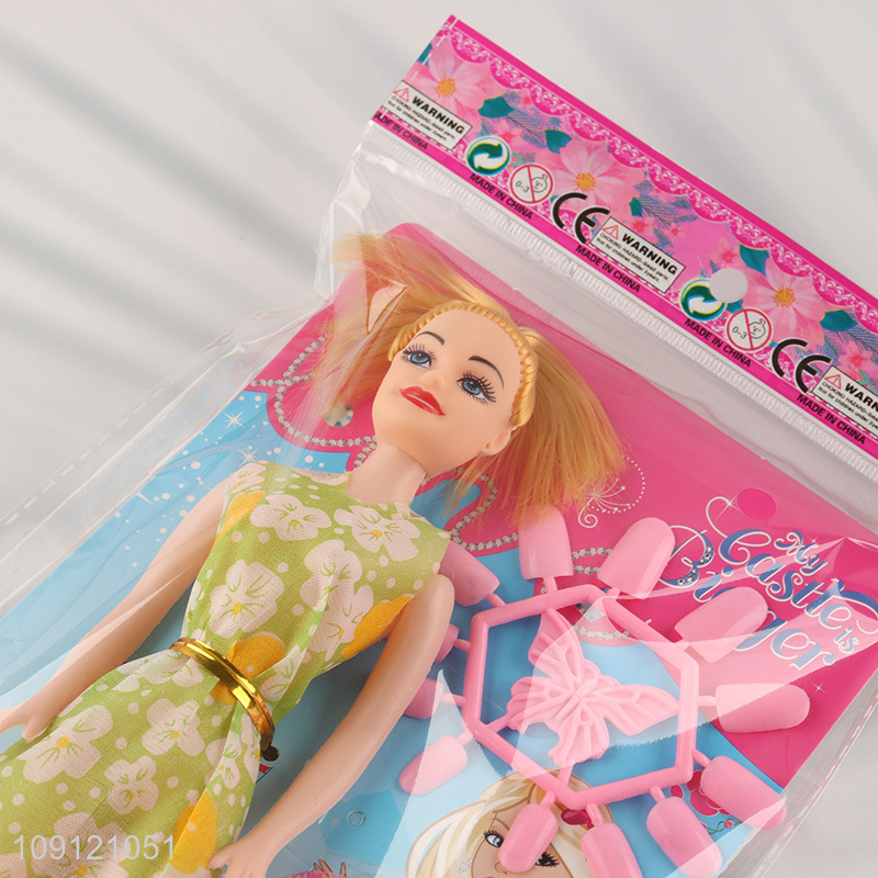 Hot selling children girls doll toy set fashion dressing doll set wholesale