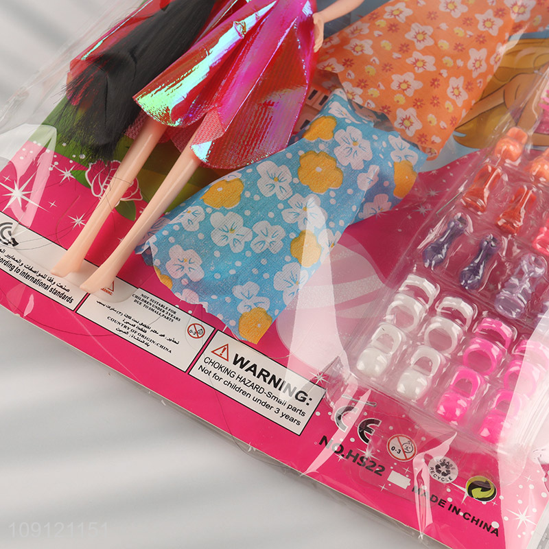 Good quality 11inch beauty doll dressing doll fashion doll for girls kids