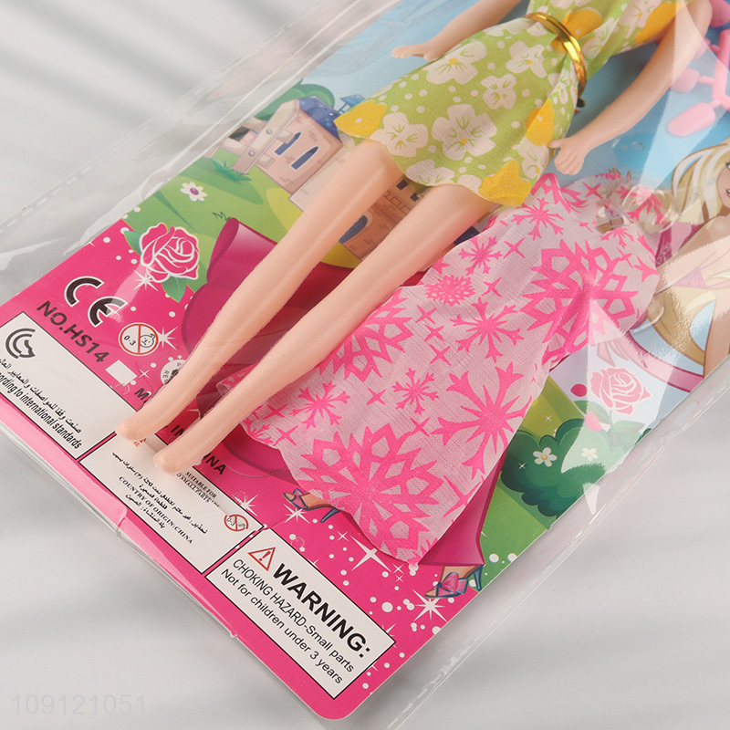 Hot selling children girls doll toy set fashion dressing doll set wholesale